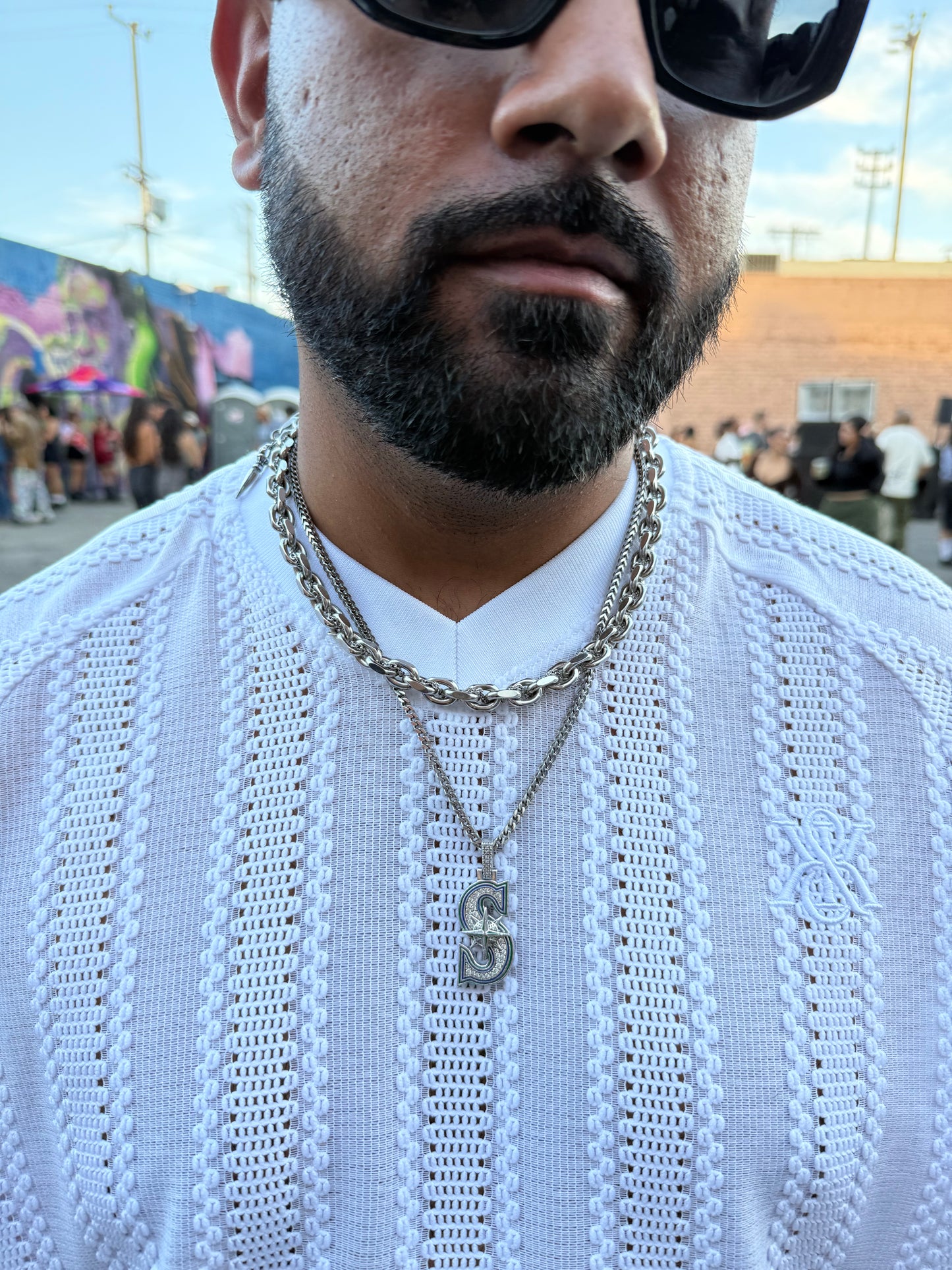Silver Snake Scales Necklace