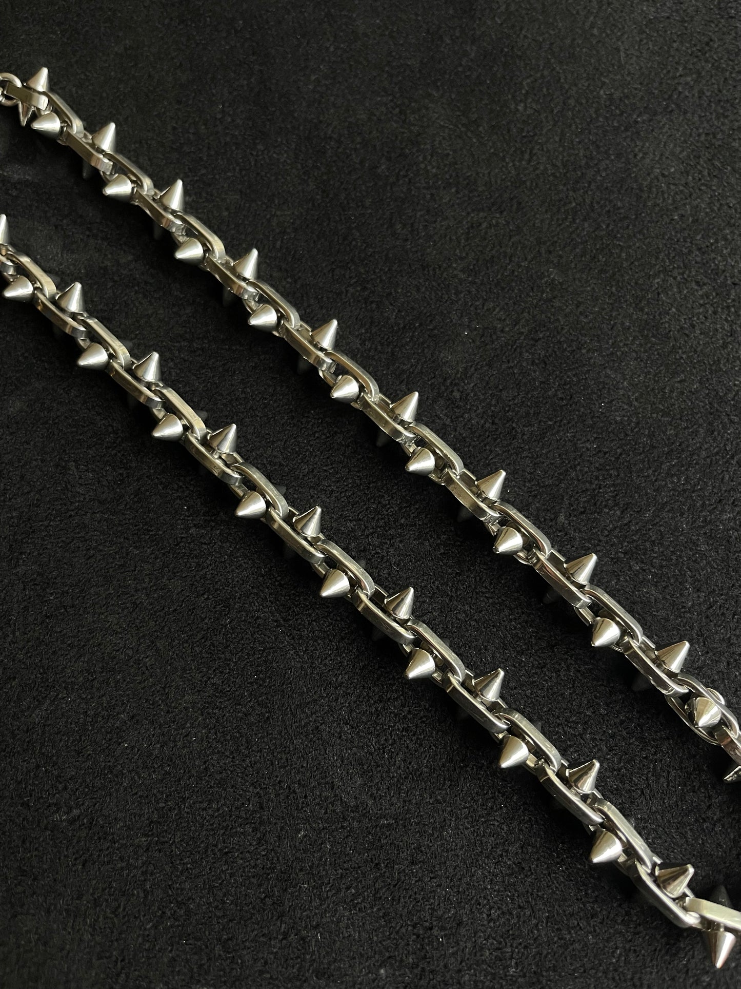 Silver Spiked Bracelet
