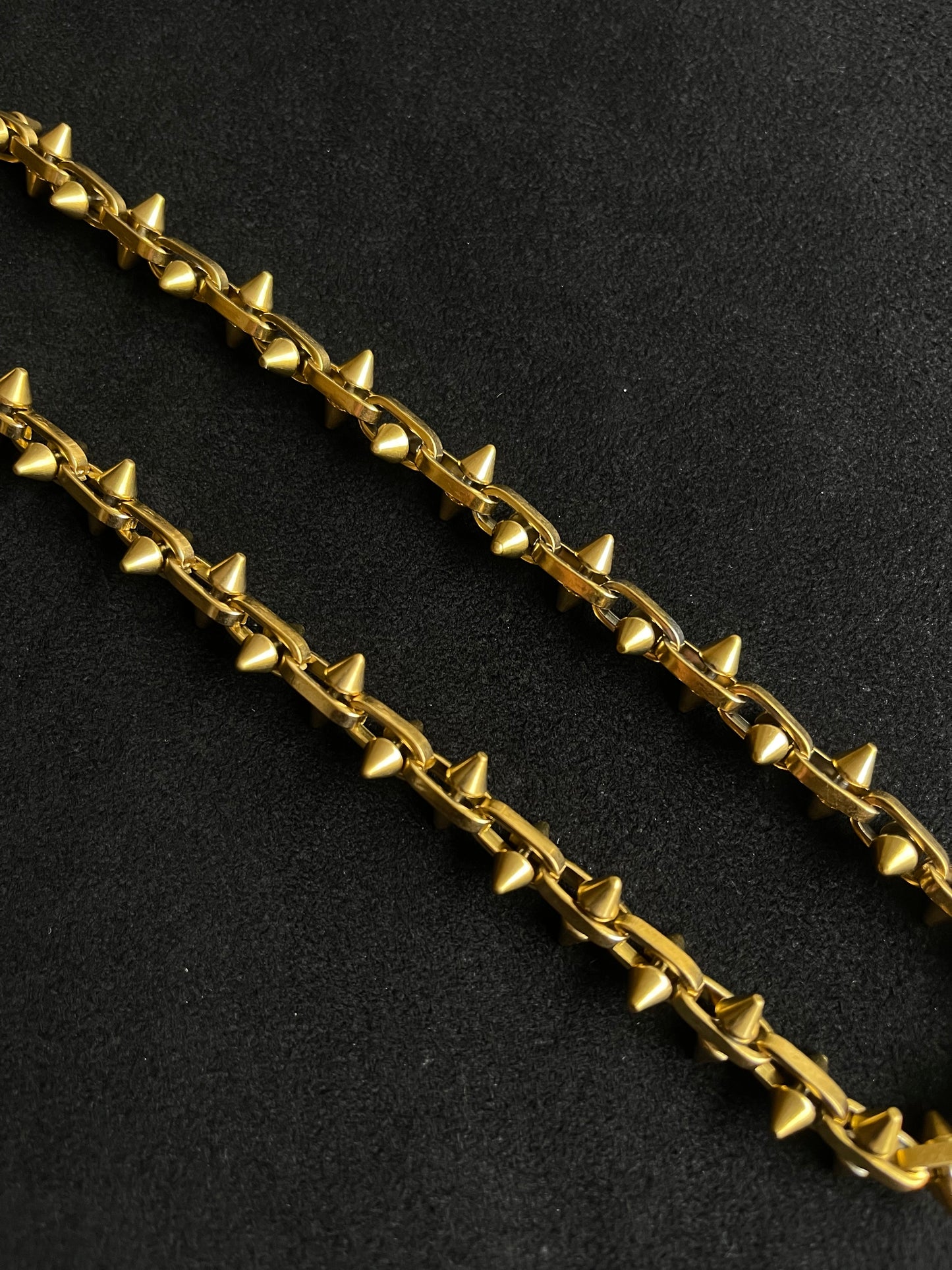Rare Gold Spiked Necklace