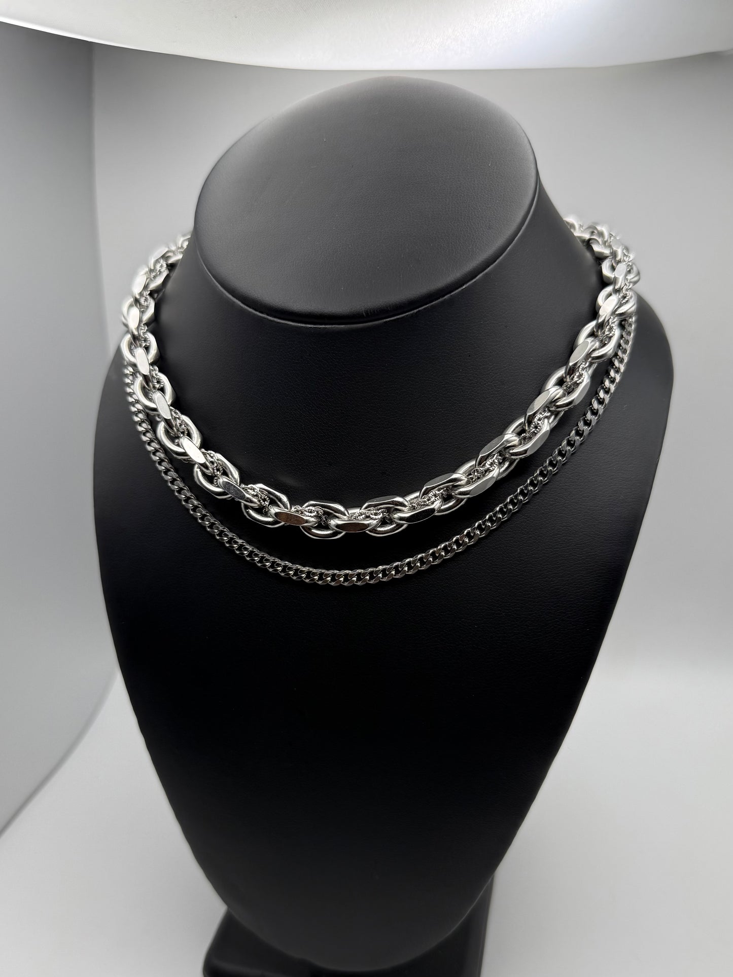 Silver Snake Scales Necklace