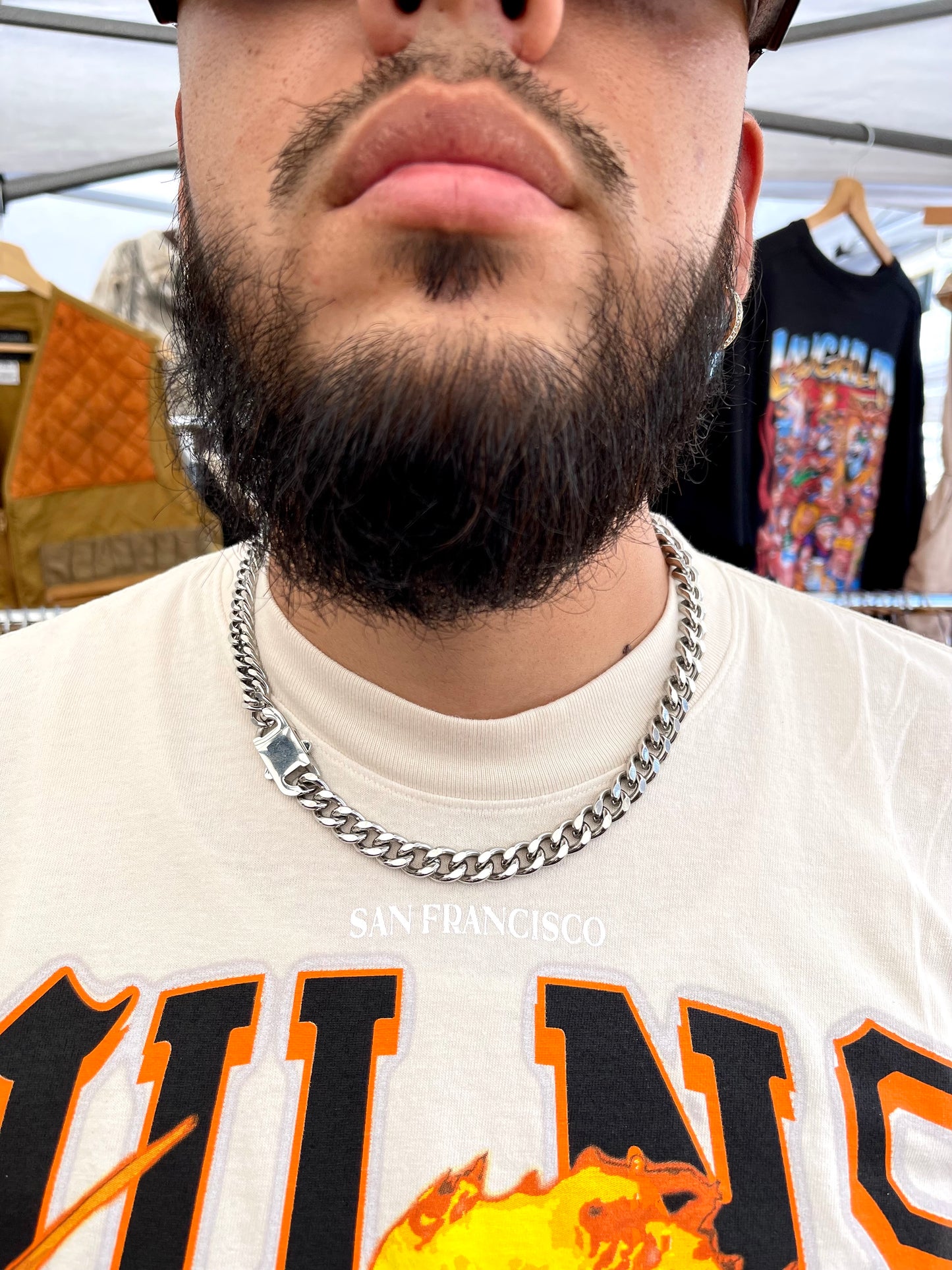 Half Cuban & Double Link Necklace (S)