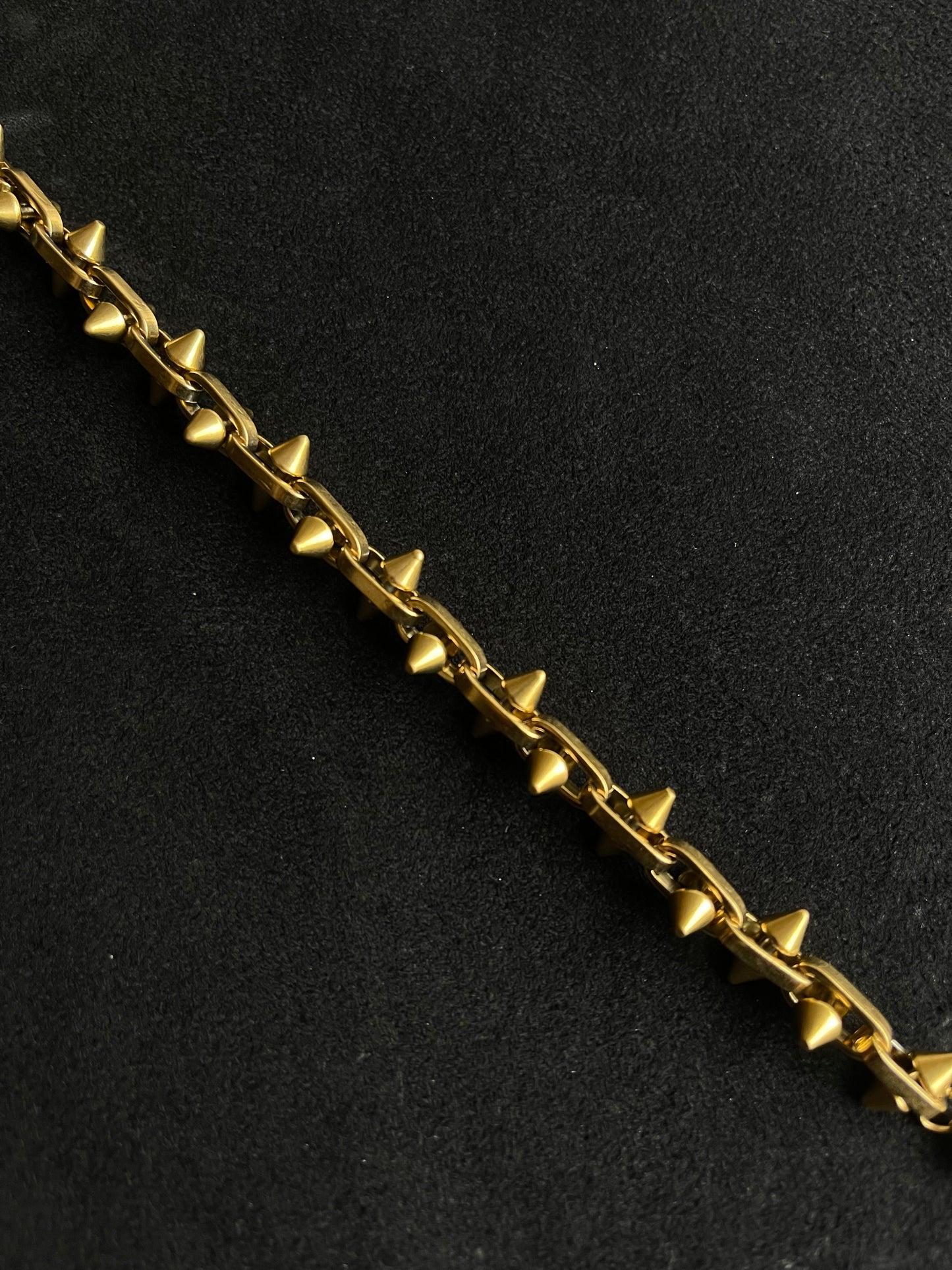 Rare Gold Spiked Necklace