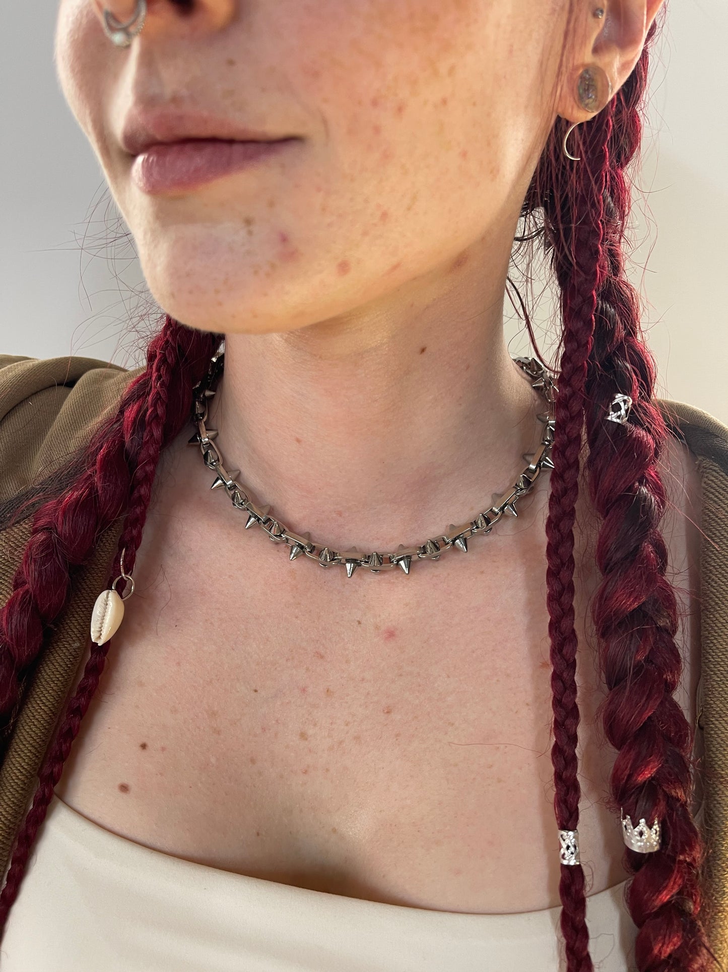 Rare Gold Spiked Necklace