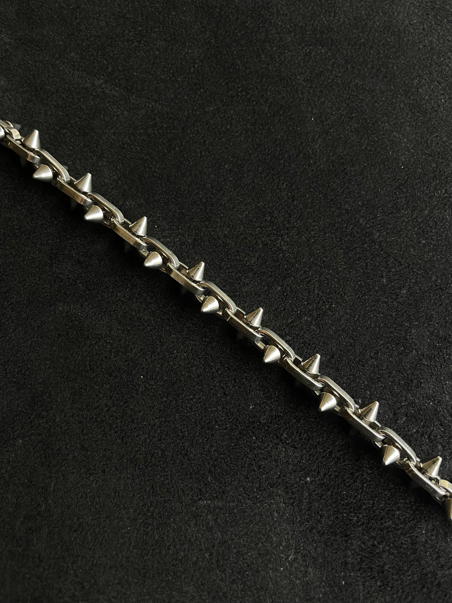 Silver Spiked Bracelet