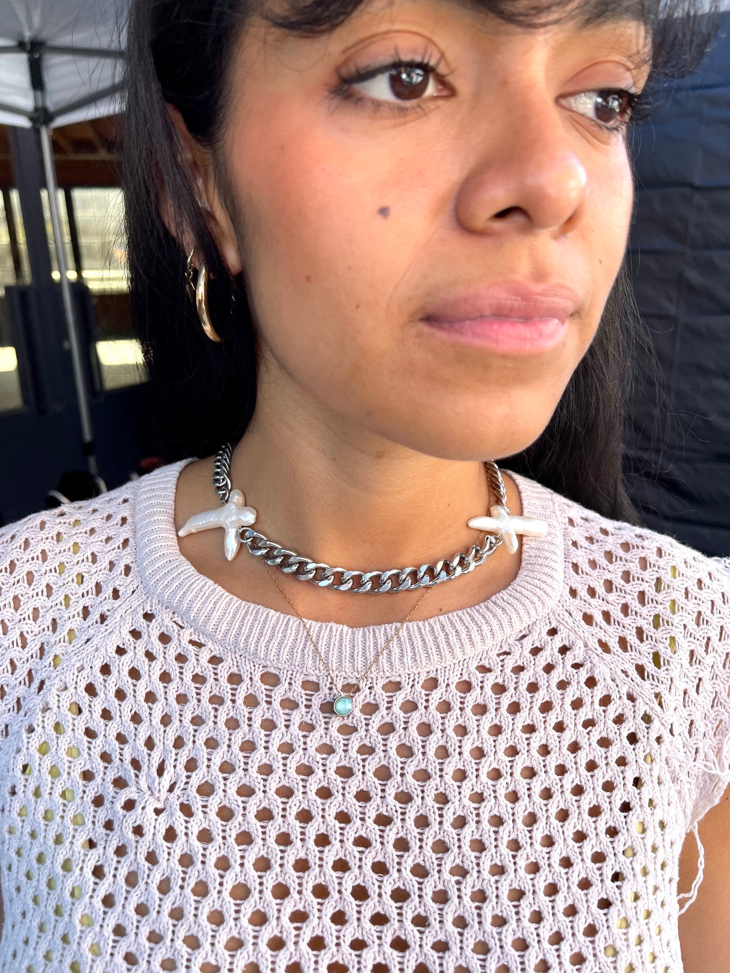 X Pearl Necklace 02
