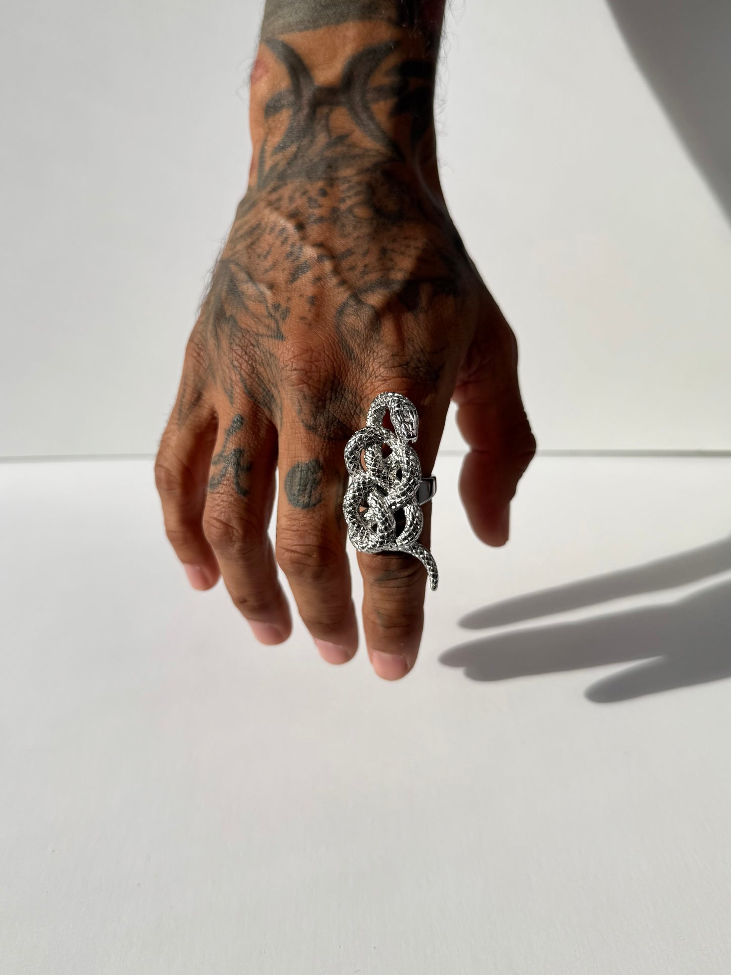 SILVER SERPENT RING