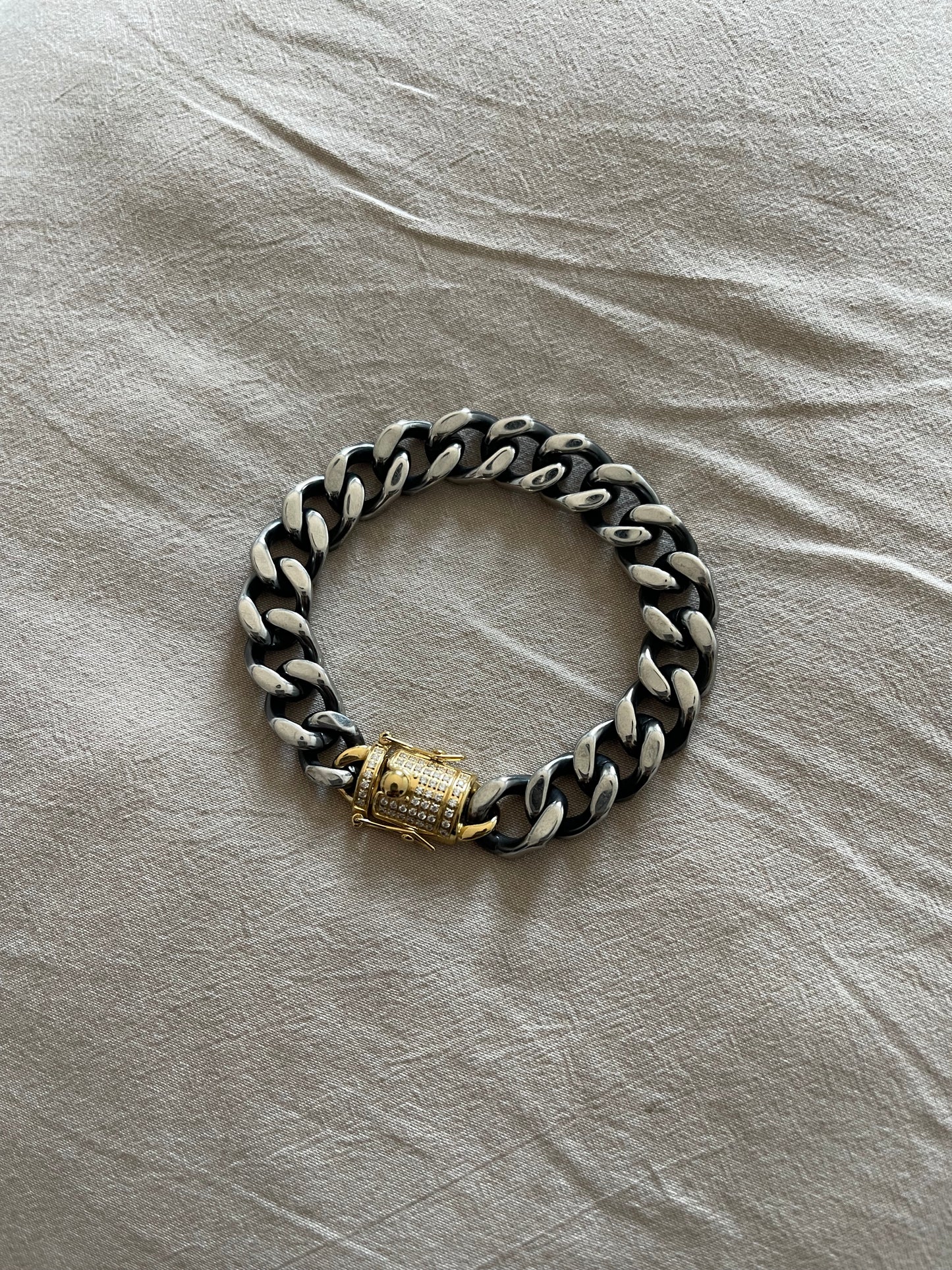 Gunmetal Tiger Style Bracelet