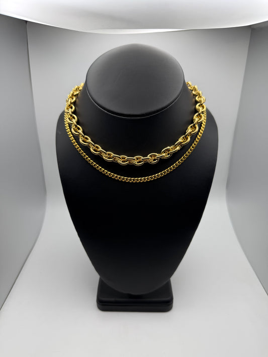Golden Snake Scales Necklace