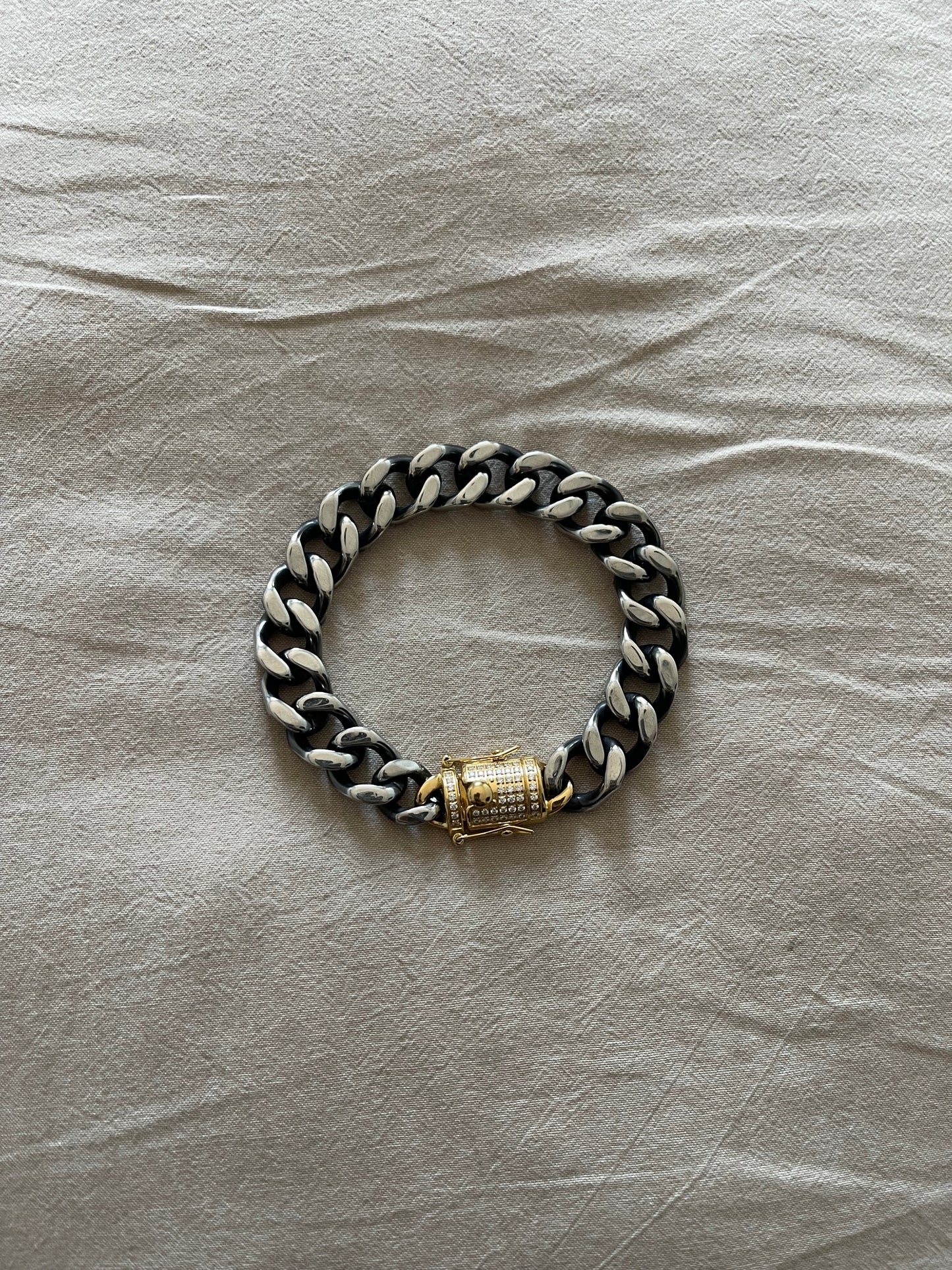 Gunmetal Tiger Style Bracelet