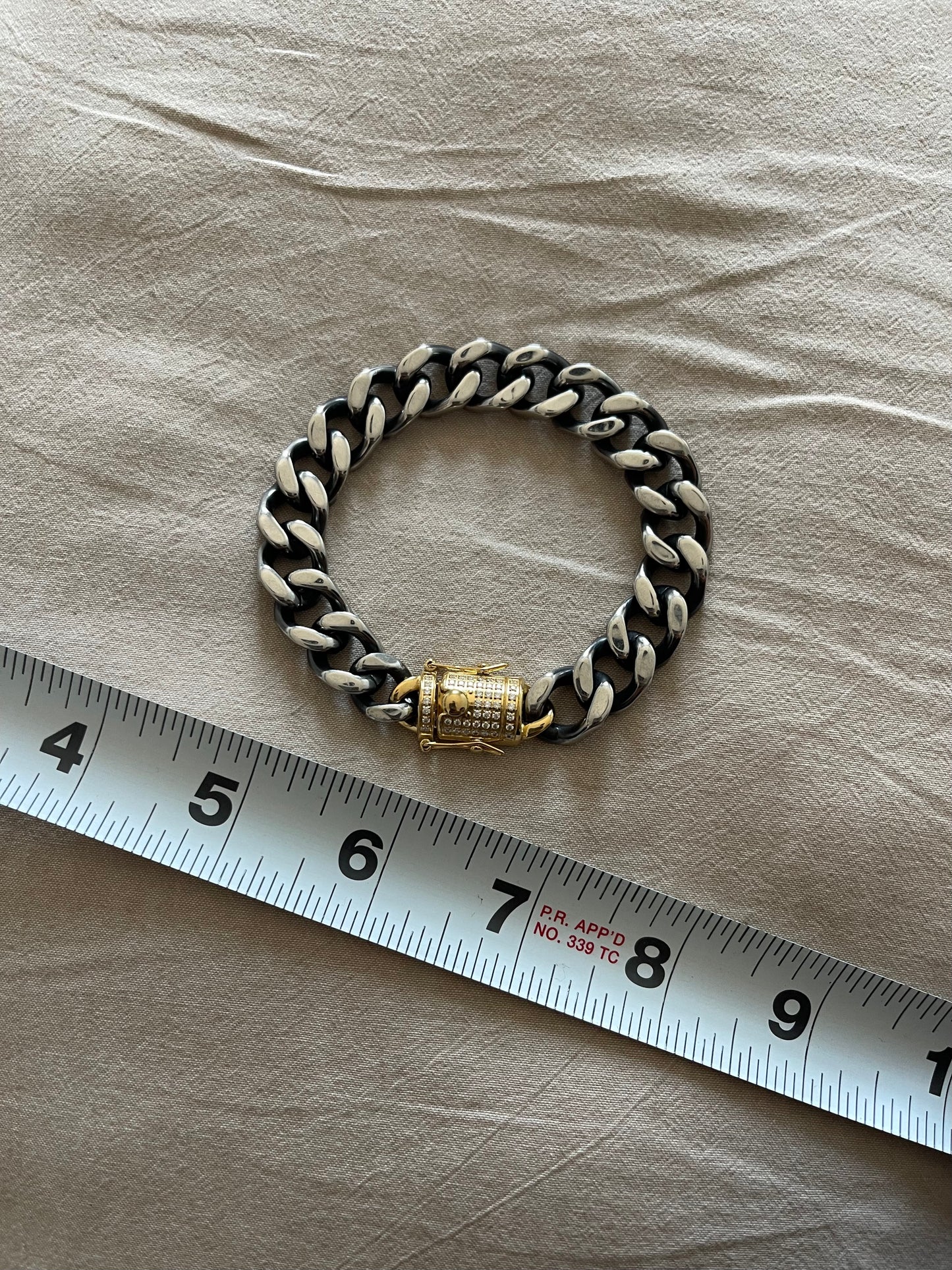 Gunmetal Tiger Style Bracelet