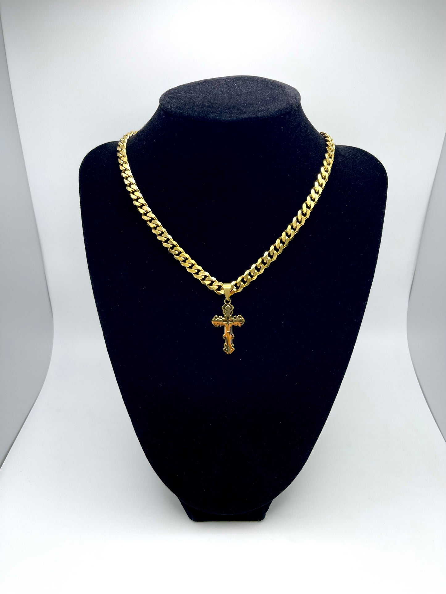 Gold Stacked Cross Necklace