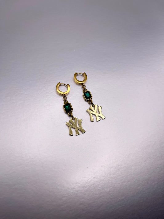 NY Gold Emerald Earrings